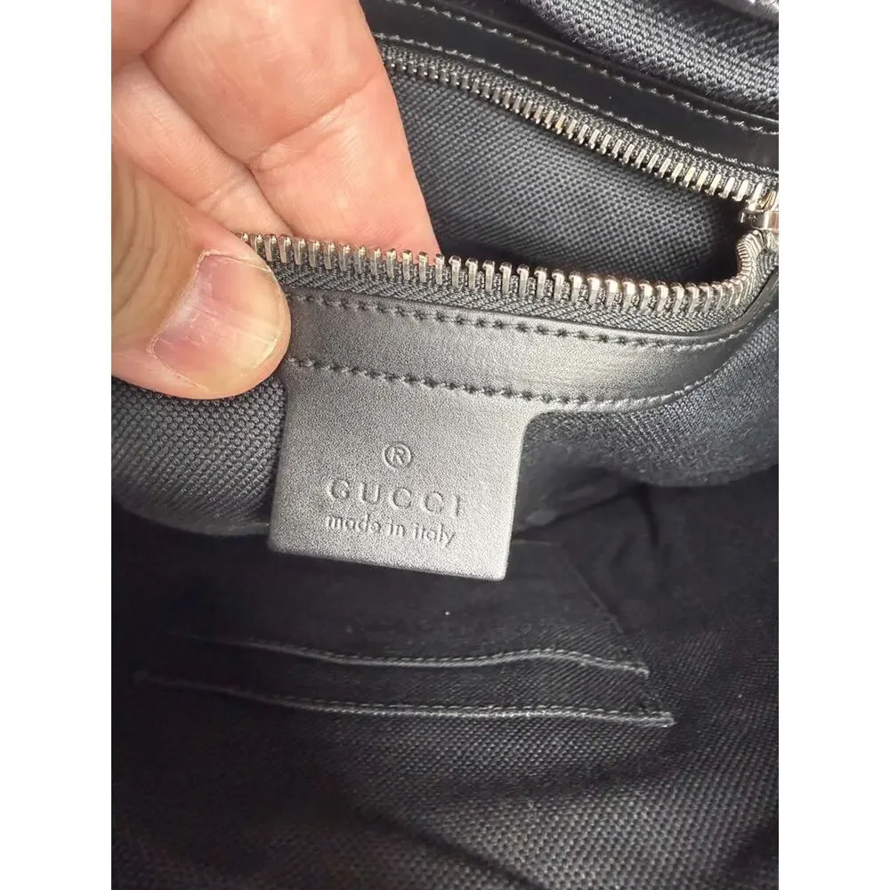 Gucci GG Supreme Black Messenger Bag Shoulder Bag Tiger 474137 SPB-TS 368131
